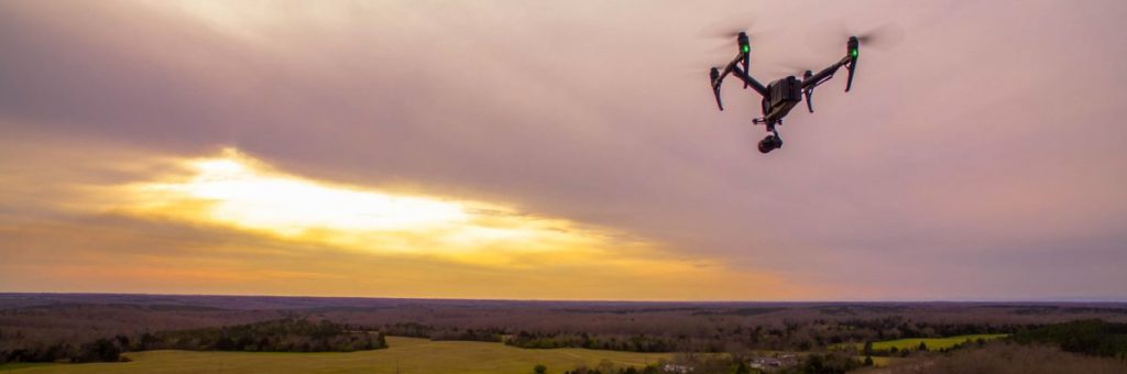 Prise de vue aérienne par un drone